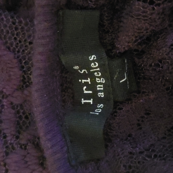 🍓2 for $30🍓 Iris Dark Purple Lace tshirt - Picture 2 of 2
